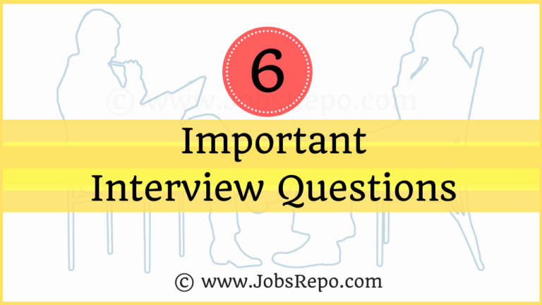 Most Important Interview Questions